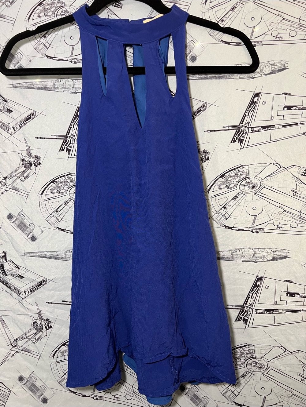 june & hudson Royal Blue Halter-Style One-Piece